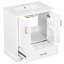 Meuble-lavabo simple 30 po avec plateau en céramique, 2 portes à fermeture douce et 1 tiroir divisé-1240584353