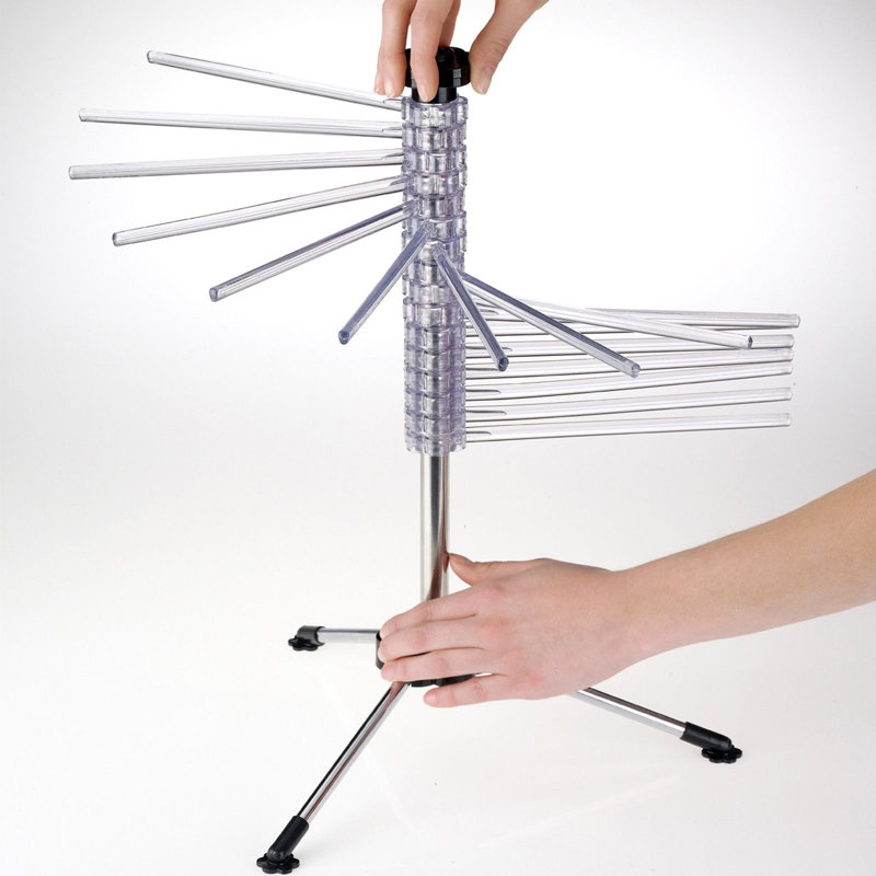 Stainless Steel Pasta Drying Rack with Transfer Rod