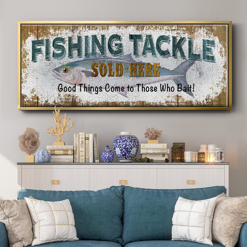 Fishing Tackle- Framed Canvas