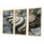 Toile avec cadre flottant or