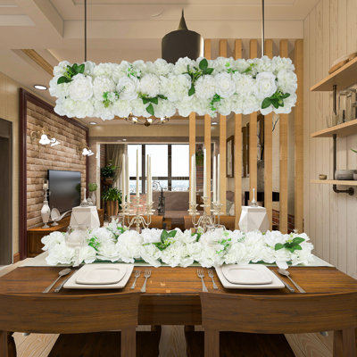 6 pièces de fleurs arquées de mariage artificielles rouges pour un décor polyvalent et polyvalent