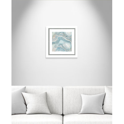 Priya Agate in Blue I - Picture Frame Graphic Art Print