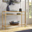 Siviline 106.7cm Glass Top Console Table-1713729358