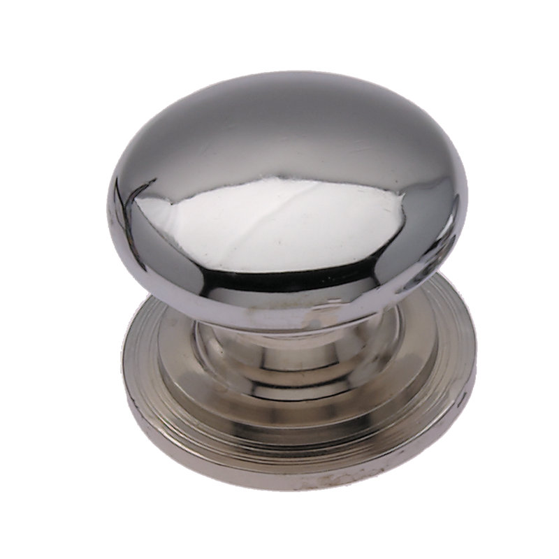 Iraan Mushroom Knob, 3.2cm, Polished Chrome