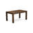 7 Piece Kitchen Table Set Includes a Rectangle Rustic Wood Dining Table and 6 Polyester Fabric Upholstered Chairs, 36x60 Inch, Distressed Jacobean-124328892-124328893