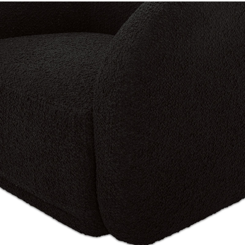 Fauteuil d'appoint Penelope, Bouclé noir