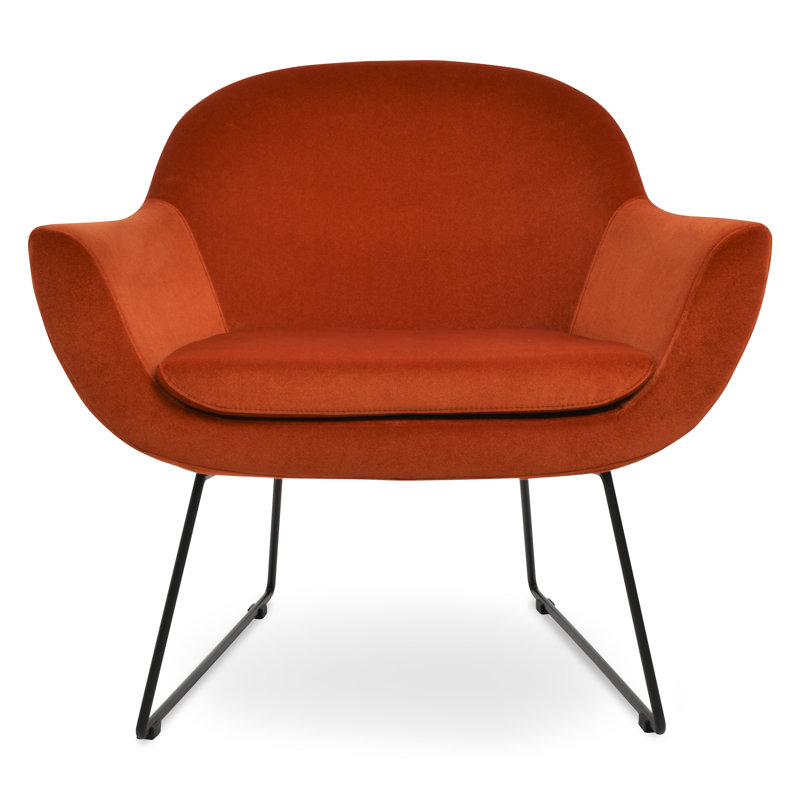 Madison Wire Armchair, Black, Silver Wool