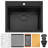 25-Inch Workstation 16 Gauge 304 Stainless Steel Drop-In Top Mount Kitchen Sink Single Bowl With Accessories-111564221