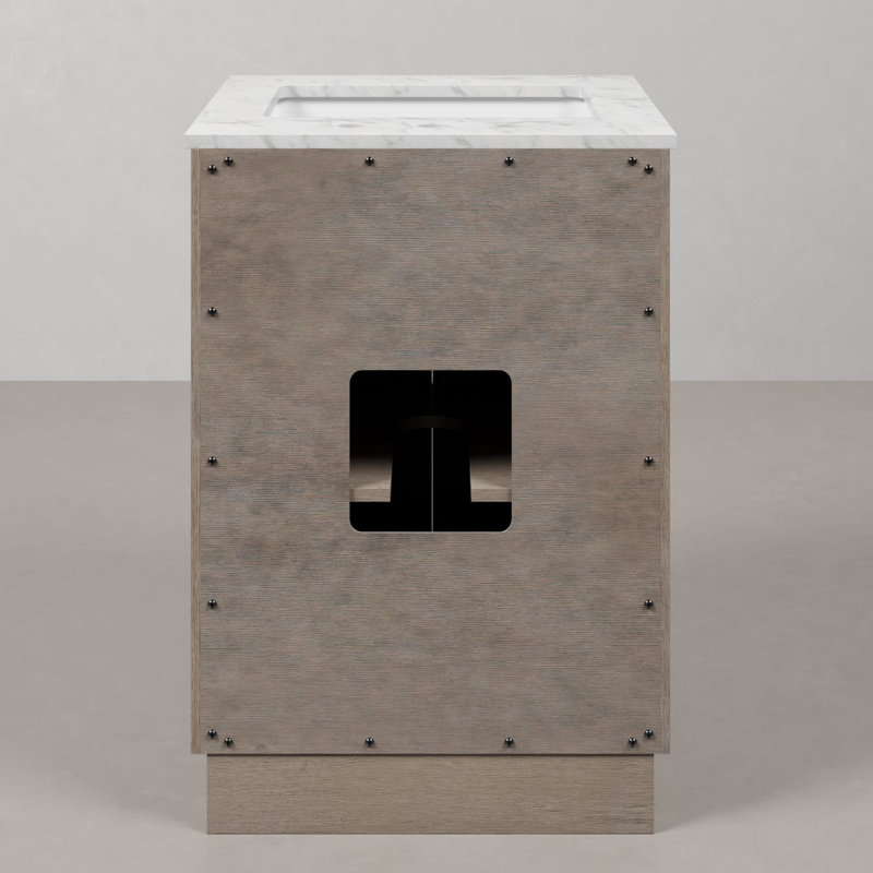 Hugo 24'' W Single Vanity, Satin Gold