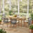 MURCANO Rectangular Teak 6 Person Indoor Outdoor Dining Set With Cushions