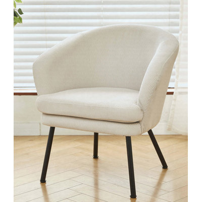 Fauteuil d'appoint en velours côtelé