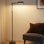 Lampe sur pied 57 po vintage industrielle avec télécommande, à intensité variable et à hauteur réglable