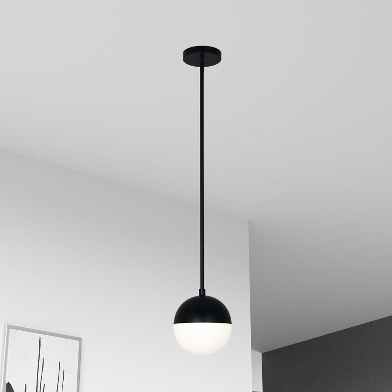Exira 1 - Light Single Pendant, Black