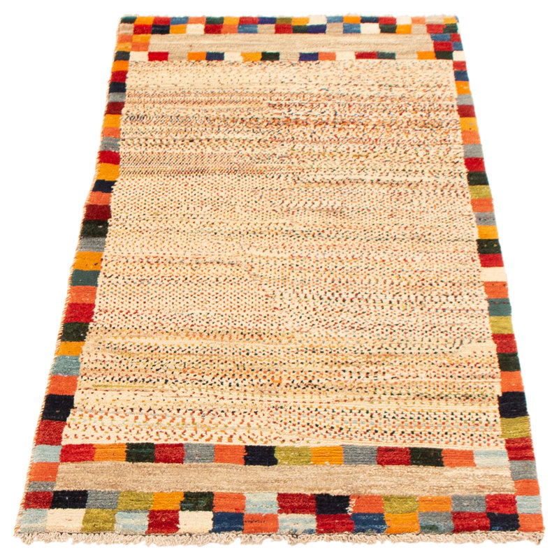 Tapis crème Aamna Gabbeh 3 pi 3 po x 6 pi 7 po