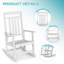 Ensemble de 2 chaises berçantes d'extérieur surdimensionnées-360946966