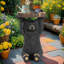 Table d'appoint Black Bear Sculpture - Table de bout piédestal d'extérieur / d'intérieur MGO