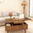 3 In 1 Lift Top Coffee Table, Modern Fluted Convertible Coffee Tables Converts To Dining Tables