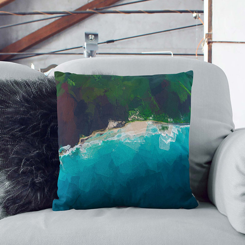 Abstract Square Throw Cushion, 55 x 55 cm