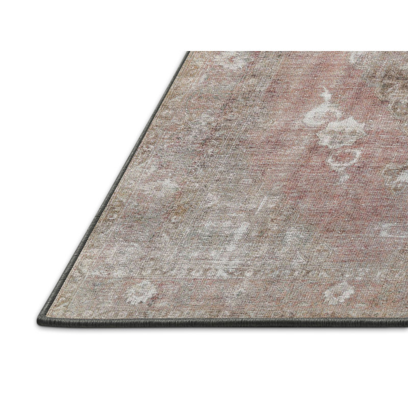 Tapis oriental gris / rouge, Rectangle 2 pi x 4 pi