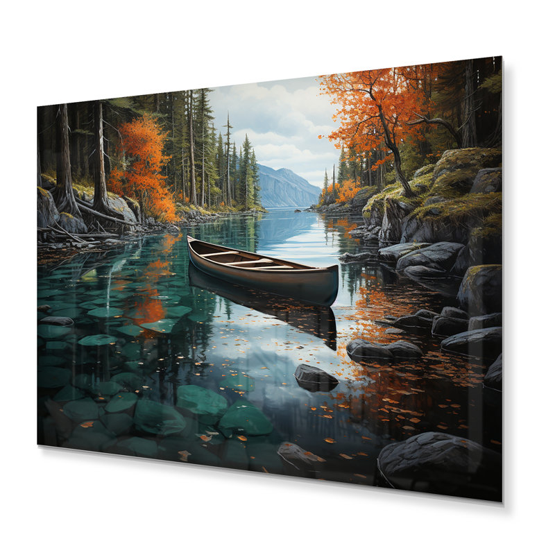 Canada Canada Canoe II - impression sans cadre sur métal, H 12 po x l 20 po x P 1 po