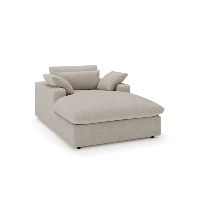 Remy Chaise Lounge, Monique Twine Textured Chenille