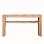 Console rustique en bois massif avec tablette de rangement