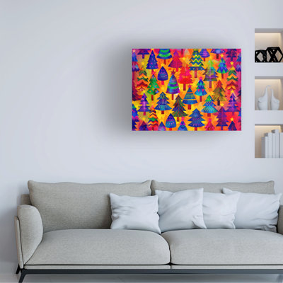 Shawna Stewart Trees In Color Canvas Art