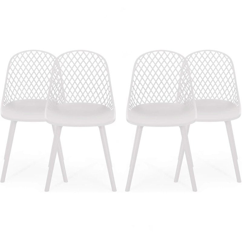 CHAISE LILY (ENSEMBLE DE 4), Blanc