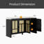 Buffet 59 po en rotin noir