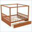 Lit à baldaquin en bois avec tiroirs de rangement-710837389-710837387
