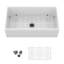 Évier de cuisine 33 po blanc - 33 po x 18 po x 10 po évier de cuisine en porcelaine blanche réversible