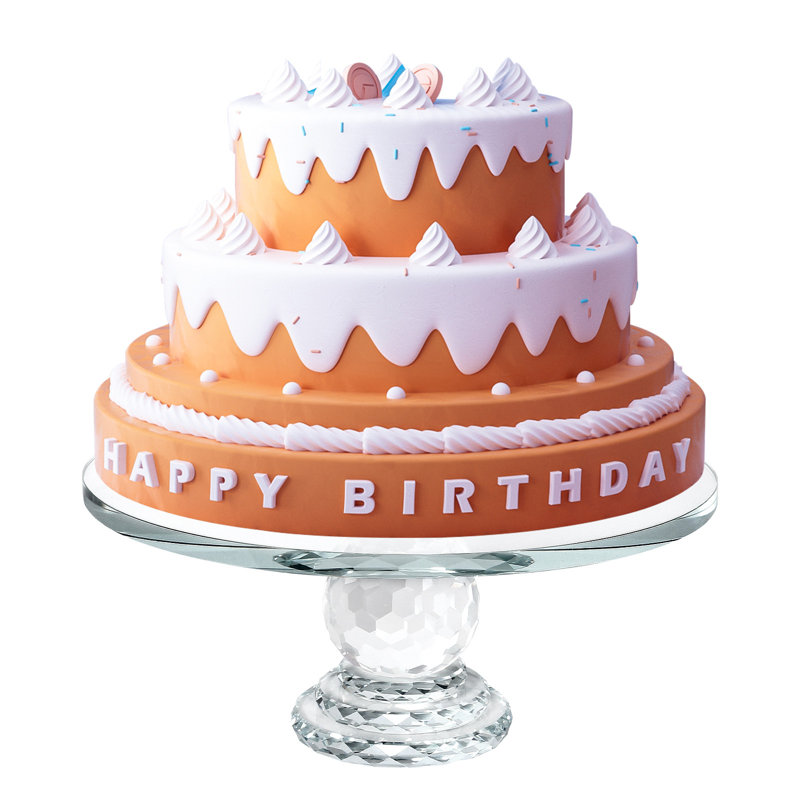 Crystal Glass Cake Stand
