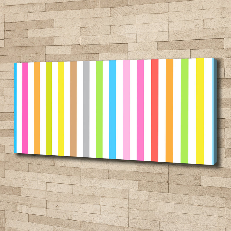 Coloured Stripes 1 Piece Painting on Canvas