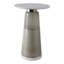 Table d'appoint en verre et marbre avec base fuselée-1360173188
