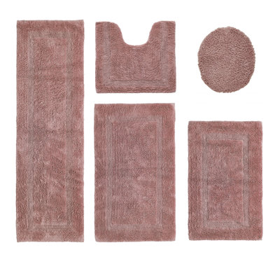 Ensemble de tapis pour salle de bain 5 pièces Lux Premium 2370 GSM
