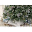 Arbre de Noël artificiel éclairé épinette blanche avec aiguilles réalistes-1009127656