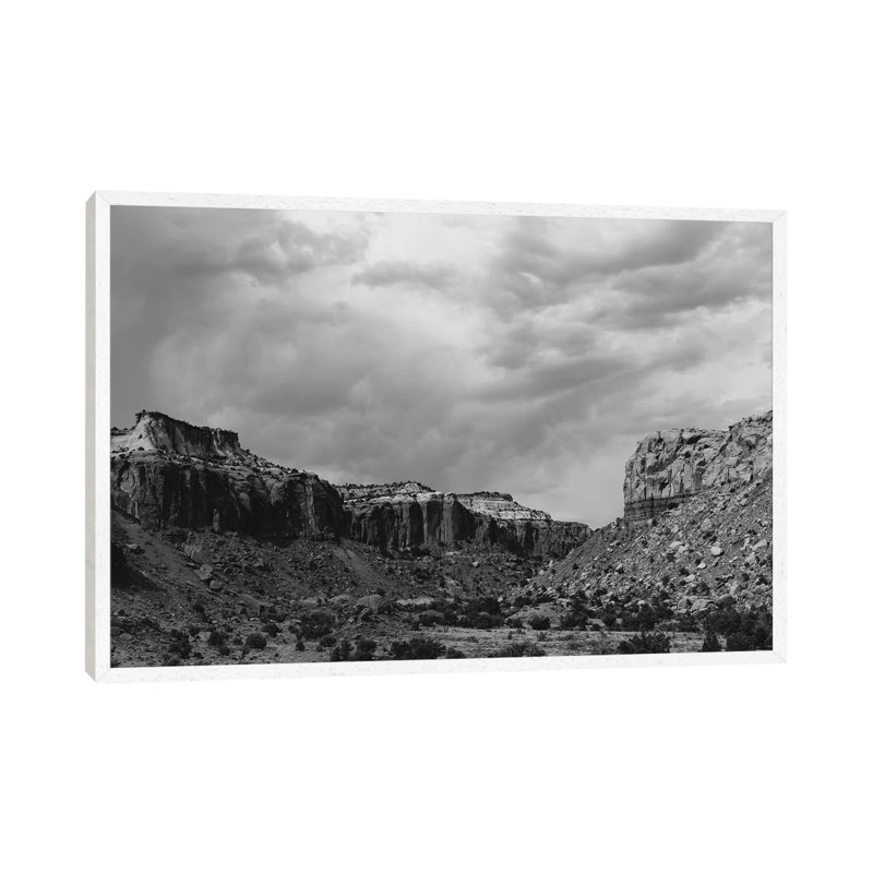 Abiquiu by Bethany Young - Print on Canvas, 101.6cm H x 152.4cm W x 3.81cm D, White Framed