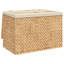 Laundry Basket with 3 Sections Water Hyacinth