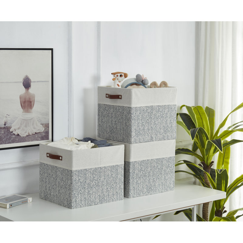 Ensemble de cubes en tissu, Chevrons