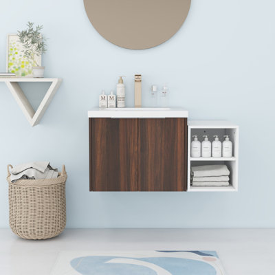 Ensemble de meuble-lavabo mural
