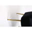 Fauteuil de bureau en velours avec pieds dorés, processus d'installation facile-120913068