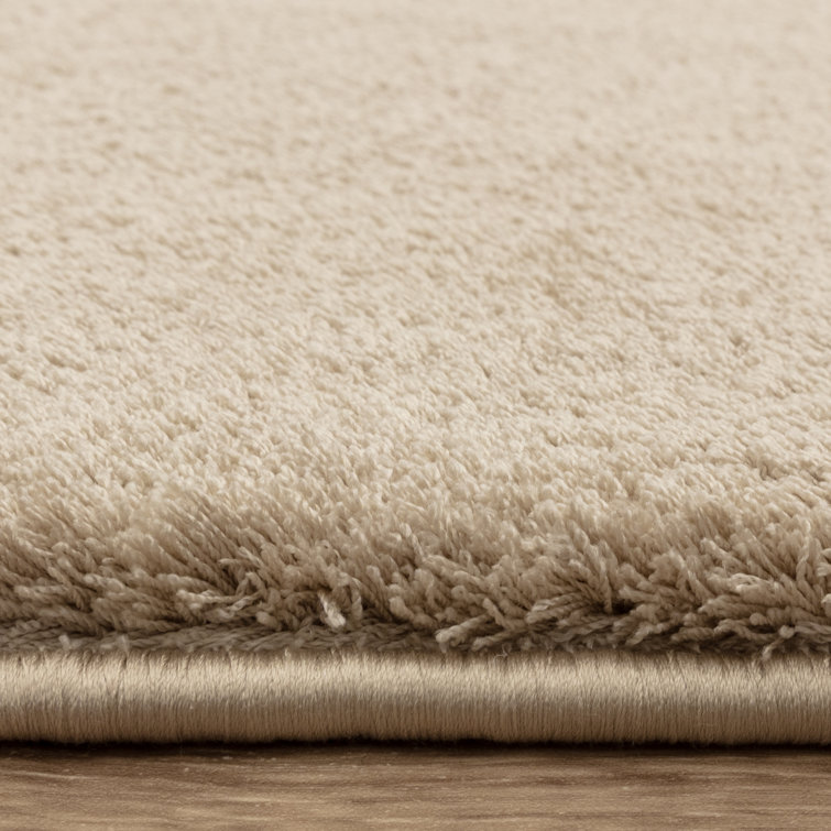 Symaya Cosy Shaggy Beige Area Rug
