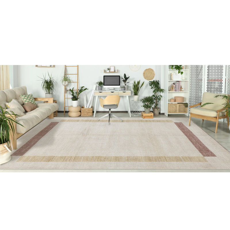 Gabbeh Hand-Knotted High-Quality Ivory Area Rug