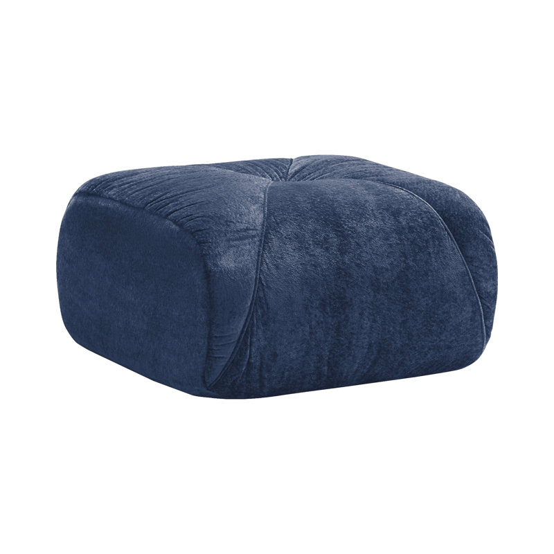 Repose-pieds en velours, Blue