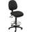 Backed Adjustable Height Ergonomic Lab Stool with Footring Pedestal Base