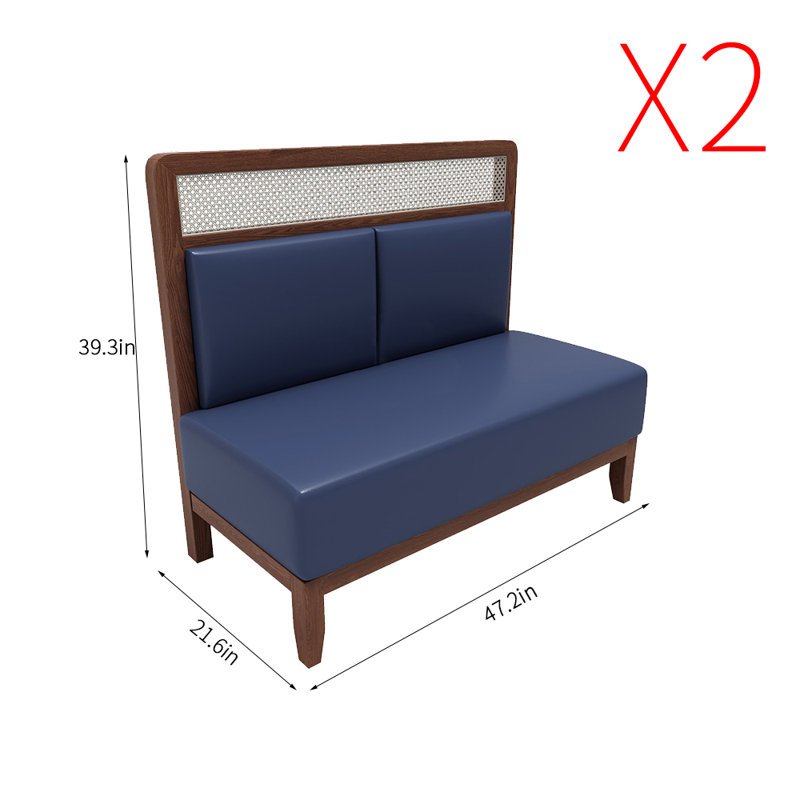 Banc rembourré en similicuir Southeast Asian