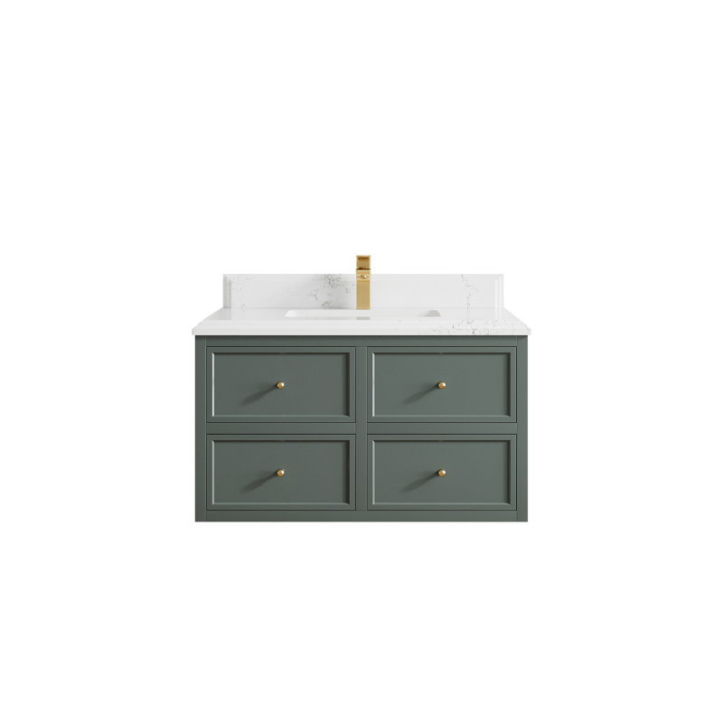 Meuble-lavabo simple flottant 36 po Roswell