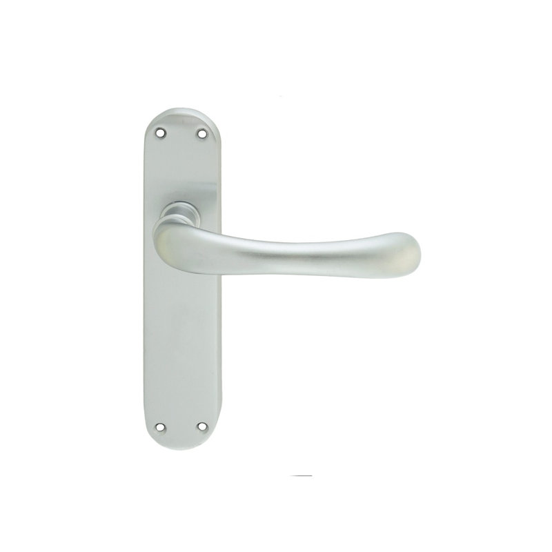 Ibra Latch Door Handle, Satin Chrome