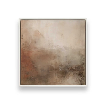«Russet Mist D dépliant», reproduction sur toile dans un cadre en chrome poli