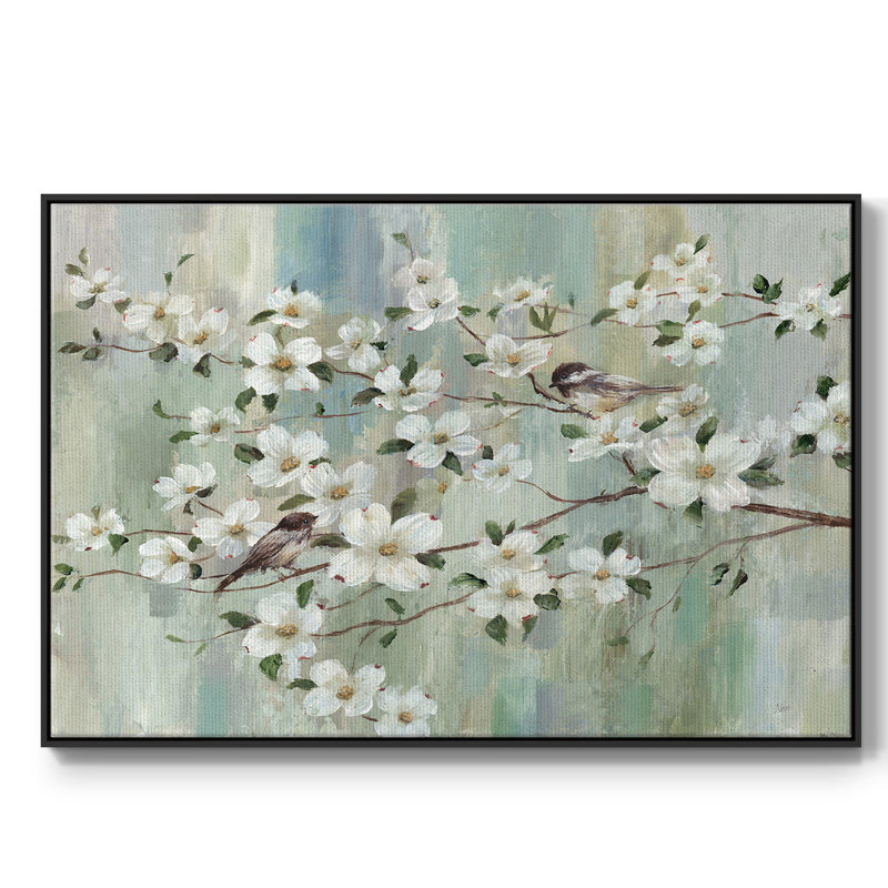Spring's Song, reproduction d'art sur toile, H 17 po x l 25 po x P 2 po, Noir